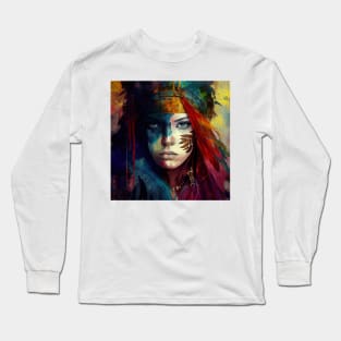 Powerful Warrior Woman #10 Long Sleeve T-Shirt